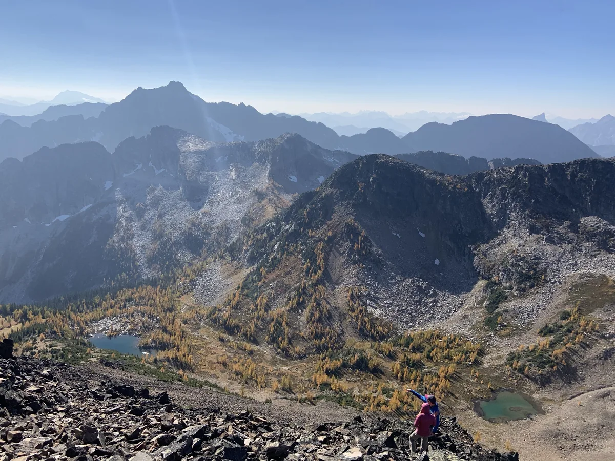 Frosty Mountain guided hike in Manning Park BC — ridge walk above treeline with Cascade views