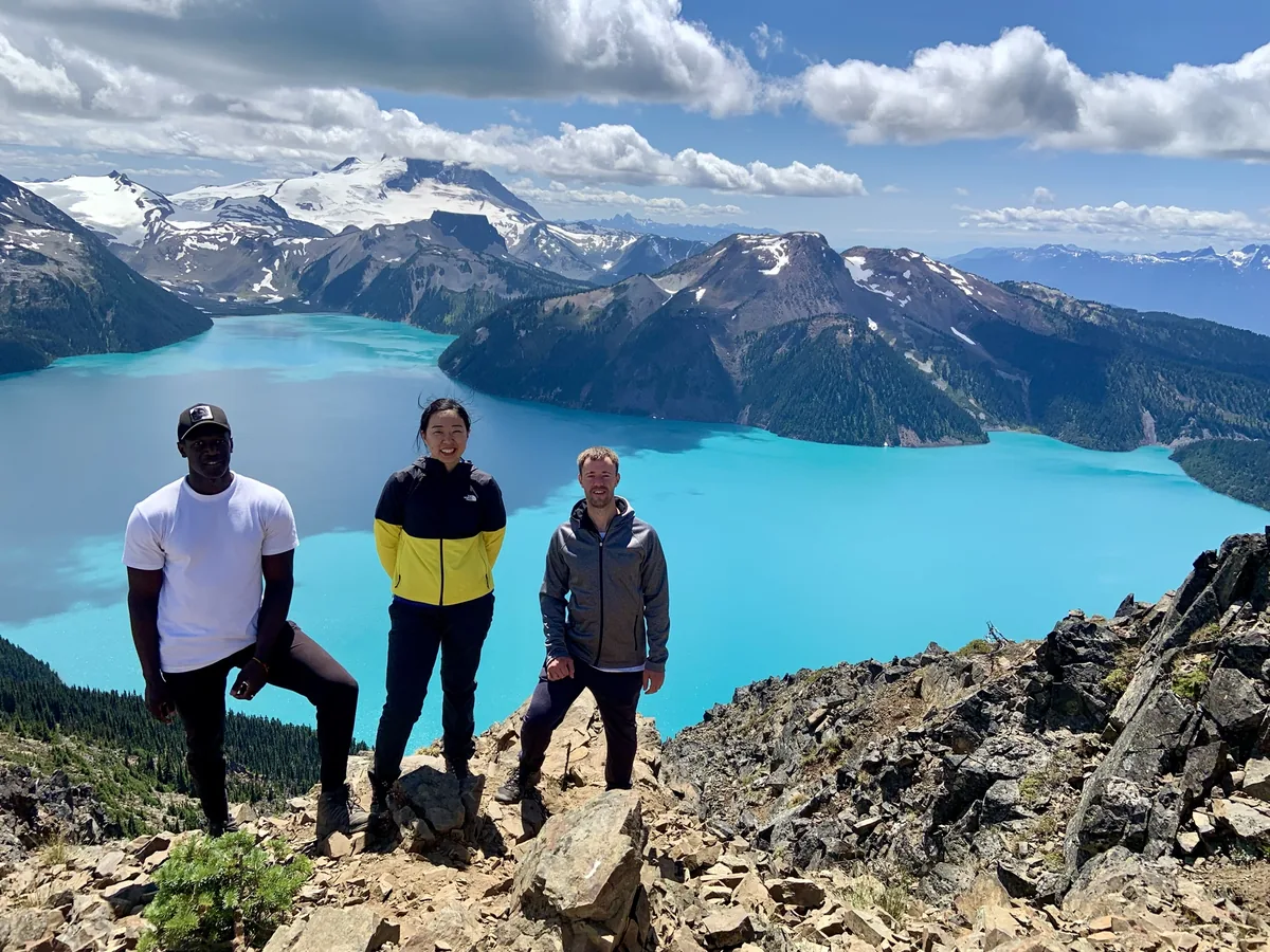 Panorama Ridge guided hike in Garibaldi Park BC — 360-degree views of glaciers and alpine lakes